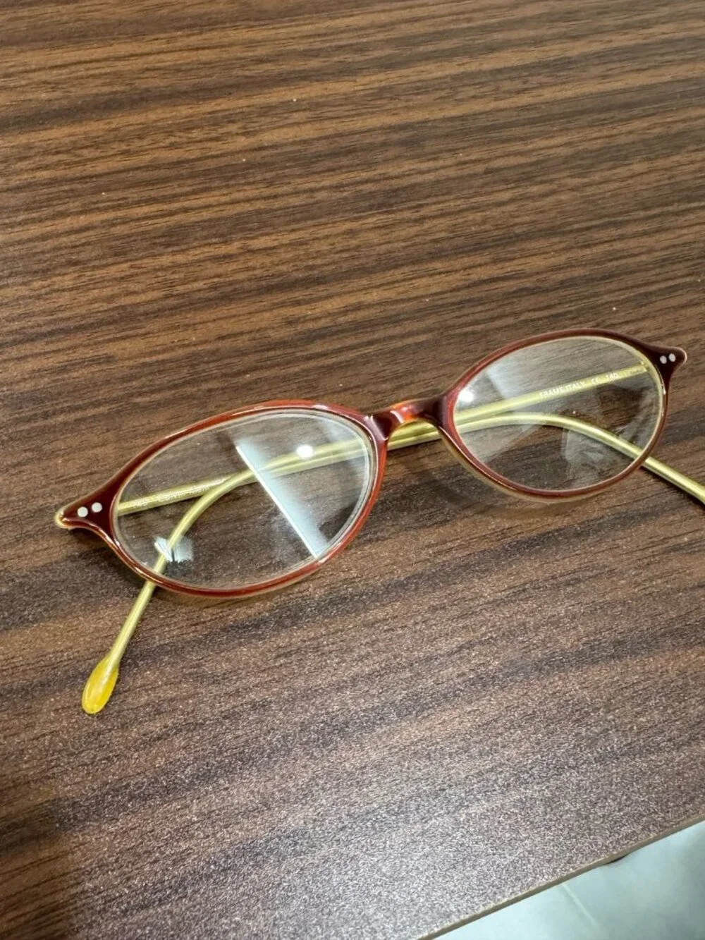 CALVIN KLEIN 728 022 OVAL RIM EYEGLASSES FRAMES ITALY 48 -16 140